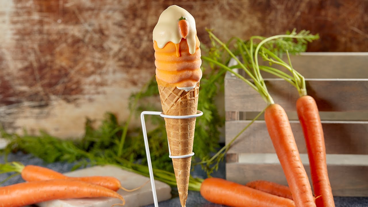 Henley Bridge | Premium soft serve, dipped carrot cake cones