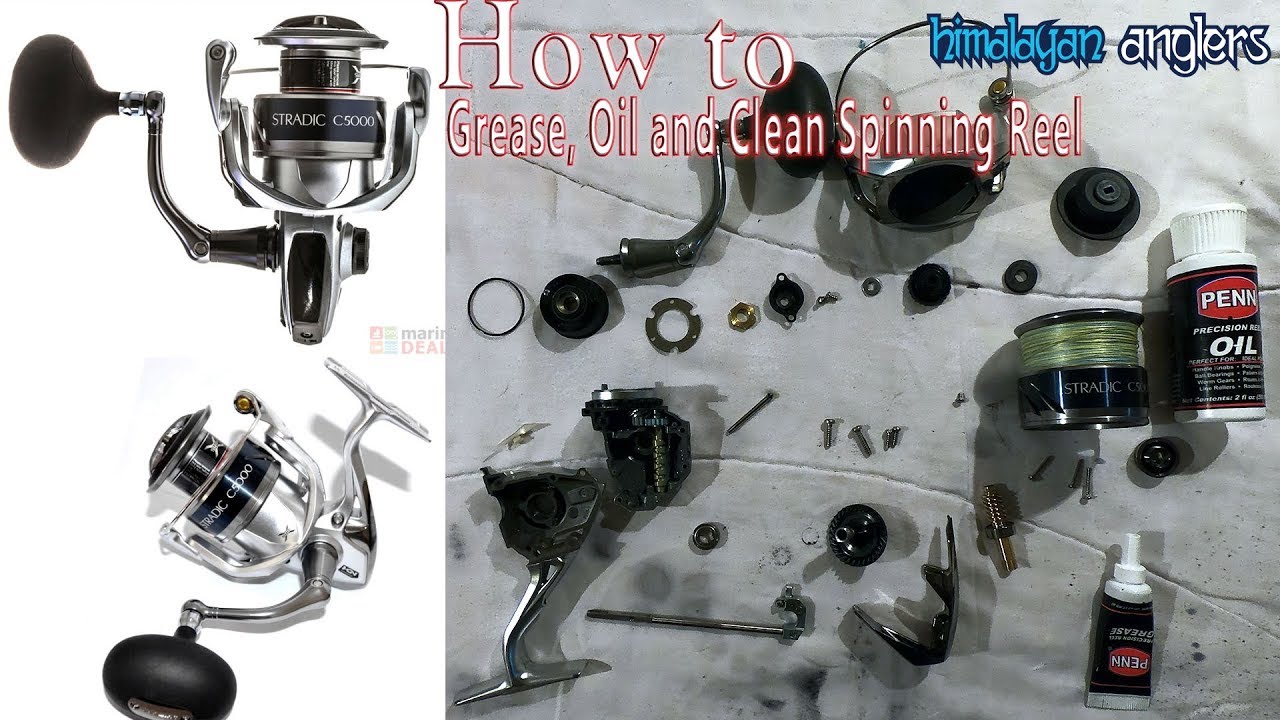 How to Grease, Oil & Clean Spinning Reel || Shimano Stradic C5000