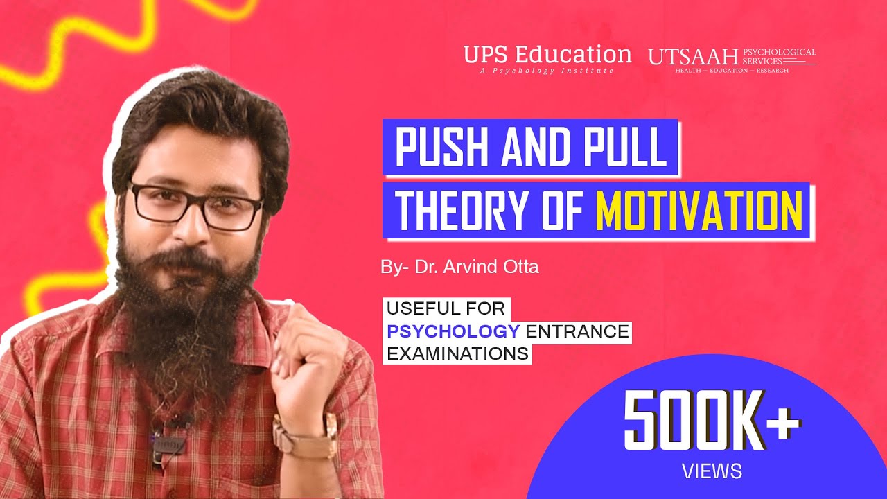 Psychology Entrance Exam important topic | Push and Pull Theory of Motivation | UPS Education