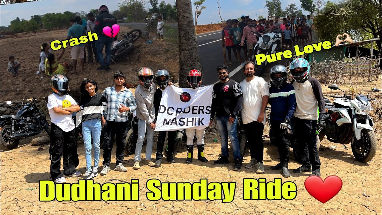 Crash 💔 | Dudhani Sunday Ride with 
