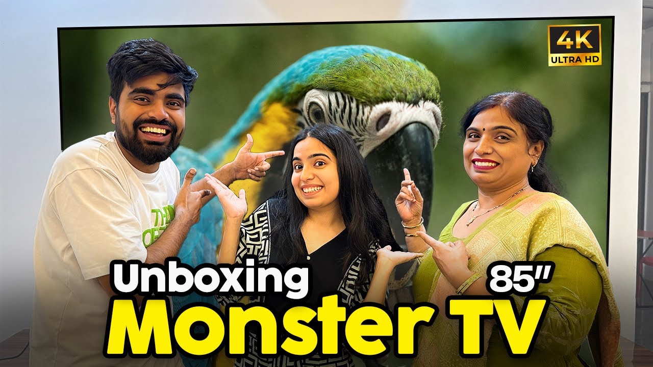 Ghar Laye Monster TV 😱| TCL 85 Inch T8C QLED Smart Google TV! 🤩