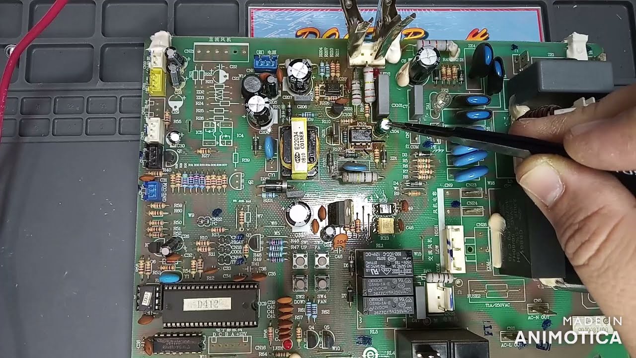 Reparación placa electrónica aire acondicionado HAIER con error E7