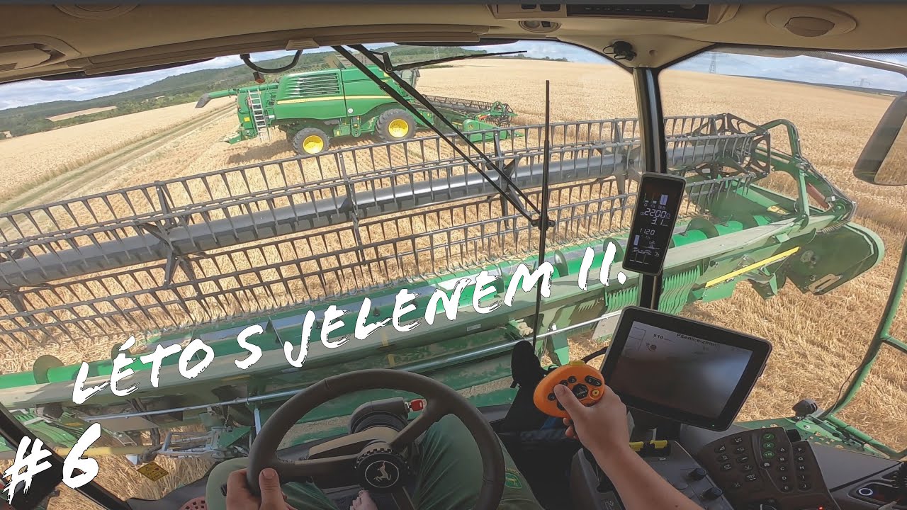 #6 Léto s Jelenem II. - Den kombajnéra - Lištování, nastavení GPS, sklizeň - část 2. 🌾⭐️