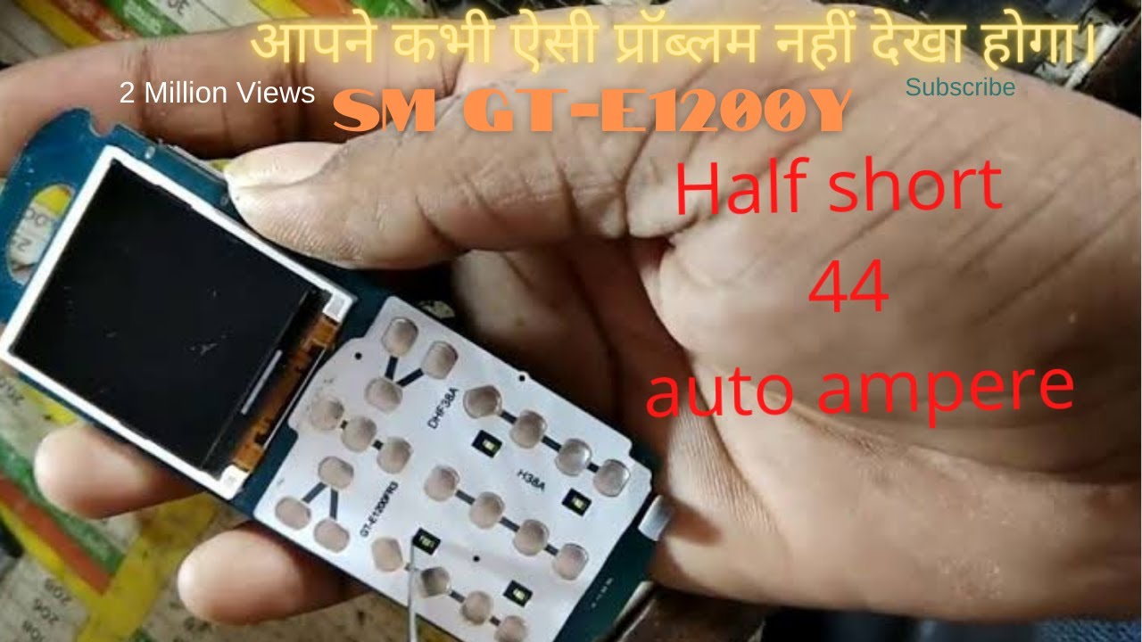 Samsung e-1200y half short | e1200y  dead solution | samsung e1200y
