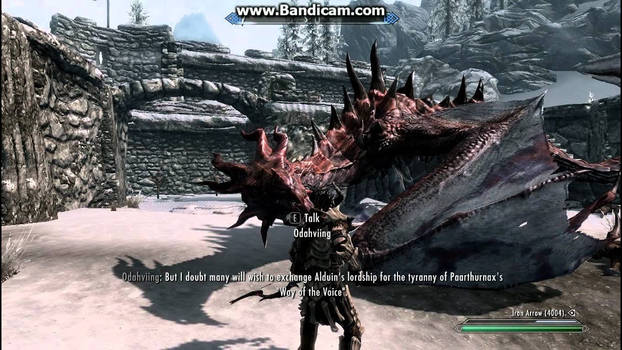 Skyrim:- Odahviing reveals Paarthurnax's secret(HD)