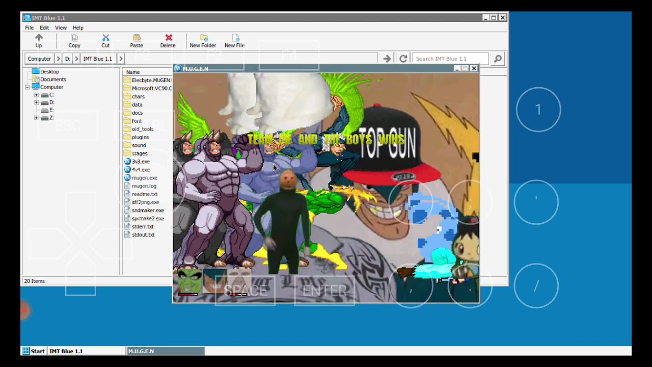 MUGEN: Me and The Boys X4 vs MrBrunaco's Team and Just Wait's Team