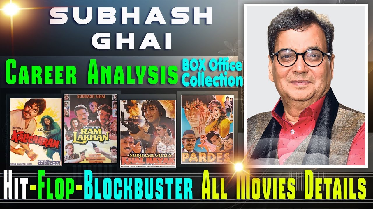 Director Subhash Ghai Box Office Collection Analysis Hit and Flop Blockbuster All Movies List.