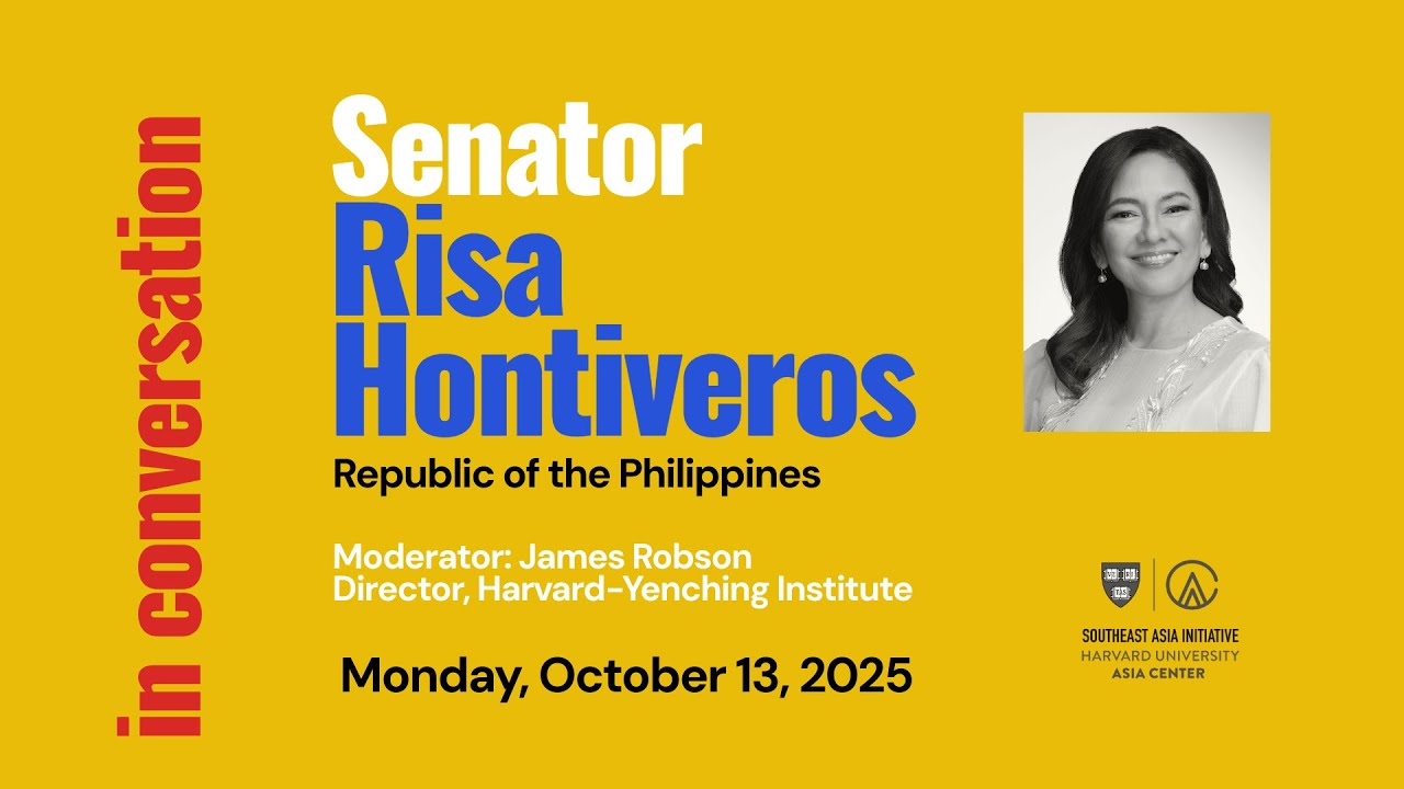 In Conversation: Senator Risa Hontiveros, Republic of the Philippines