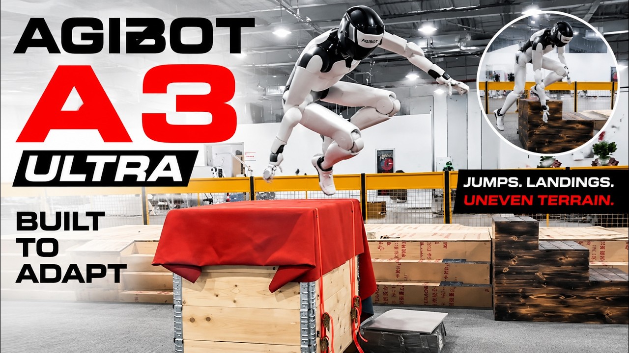 Робот AGIBOT A3 Ultra прыгает как человек