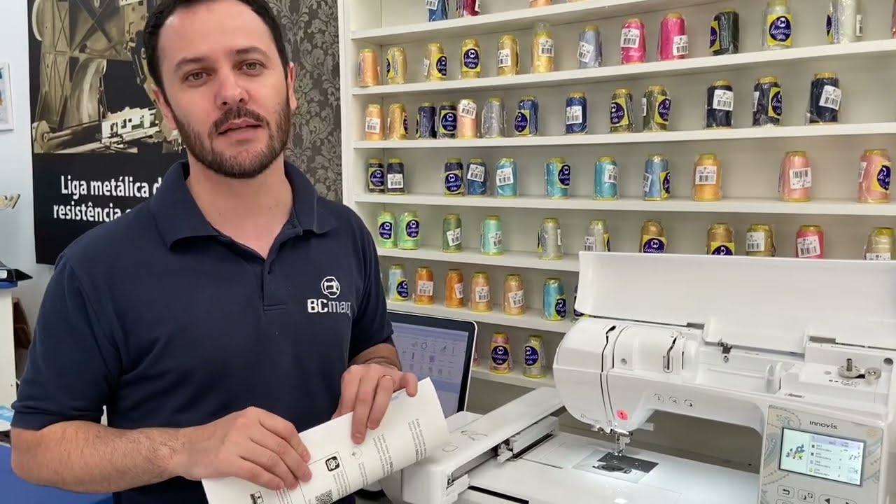 COMO CONECTAR WI-FI E TRANSFERIR MATRIZES PARA A BORDADEIRA BP1530 BROTHER