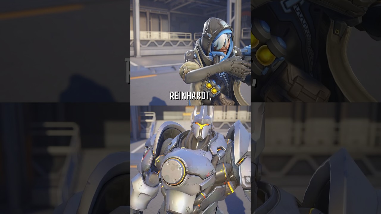 Ana and Reinhardt interaction - Overwatch 1 interaction