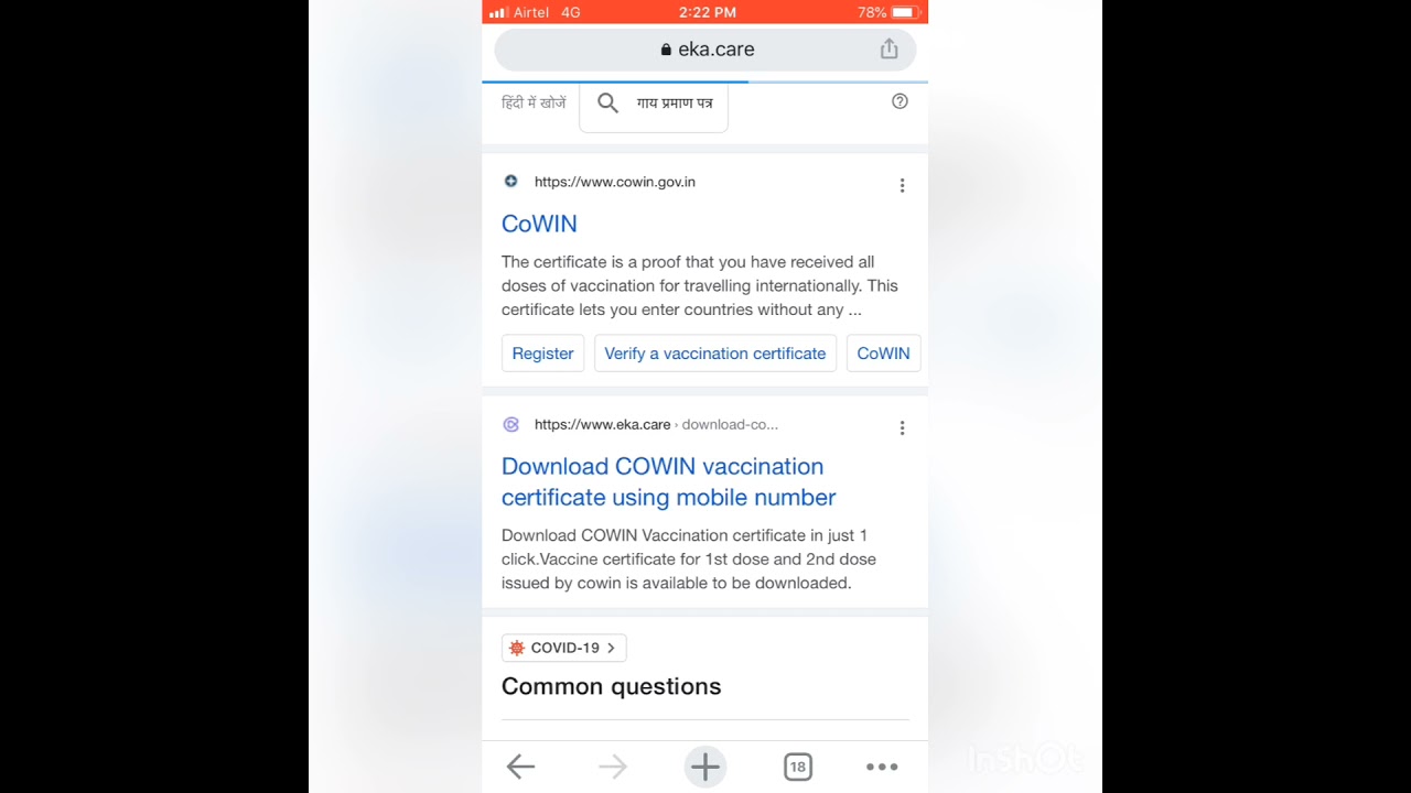 How to download Cowin vaccine  certificate