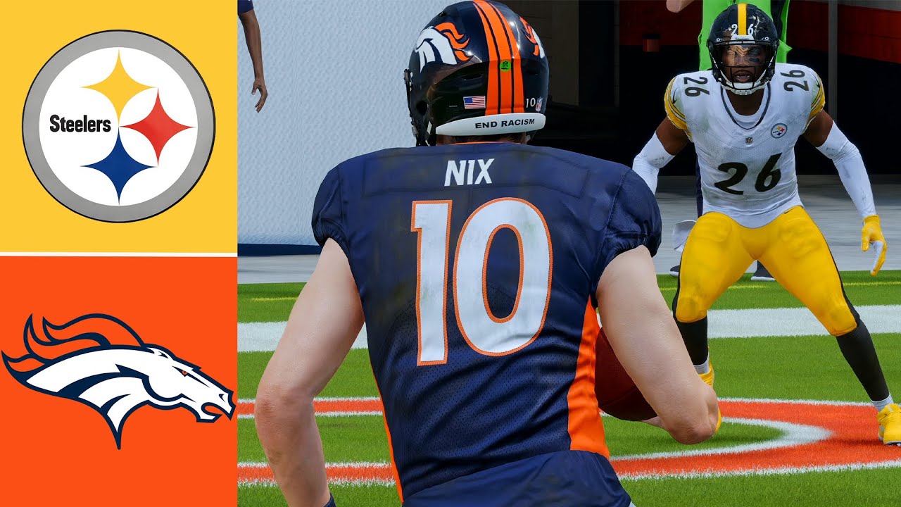 Steelers vs Broncos l Week 2 2024 Season (Madden 25 Rosters) l 4K Madden 24 PS5 Simulation