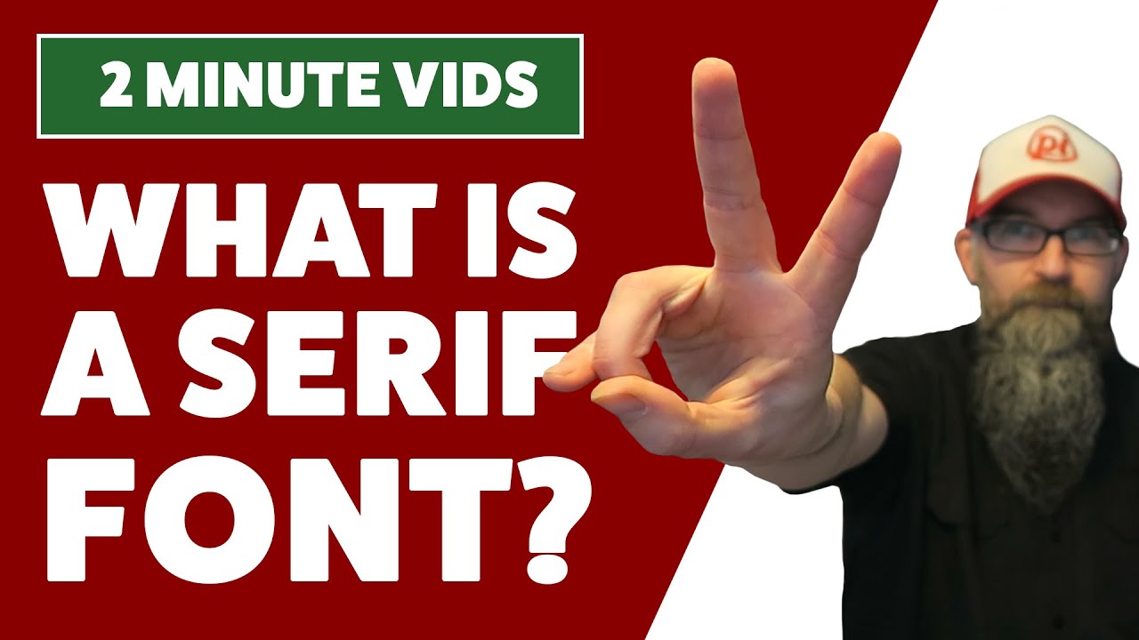 What is a serif font? Typography Tips.