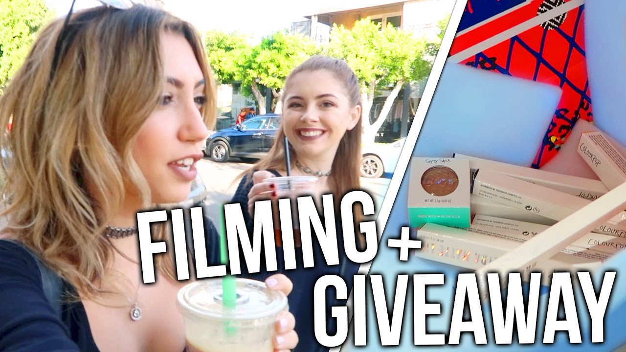 Filming Holiday Videos & MAKEUP GIVEAWAY!