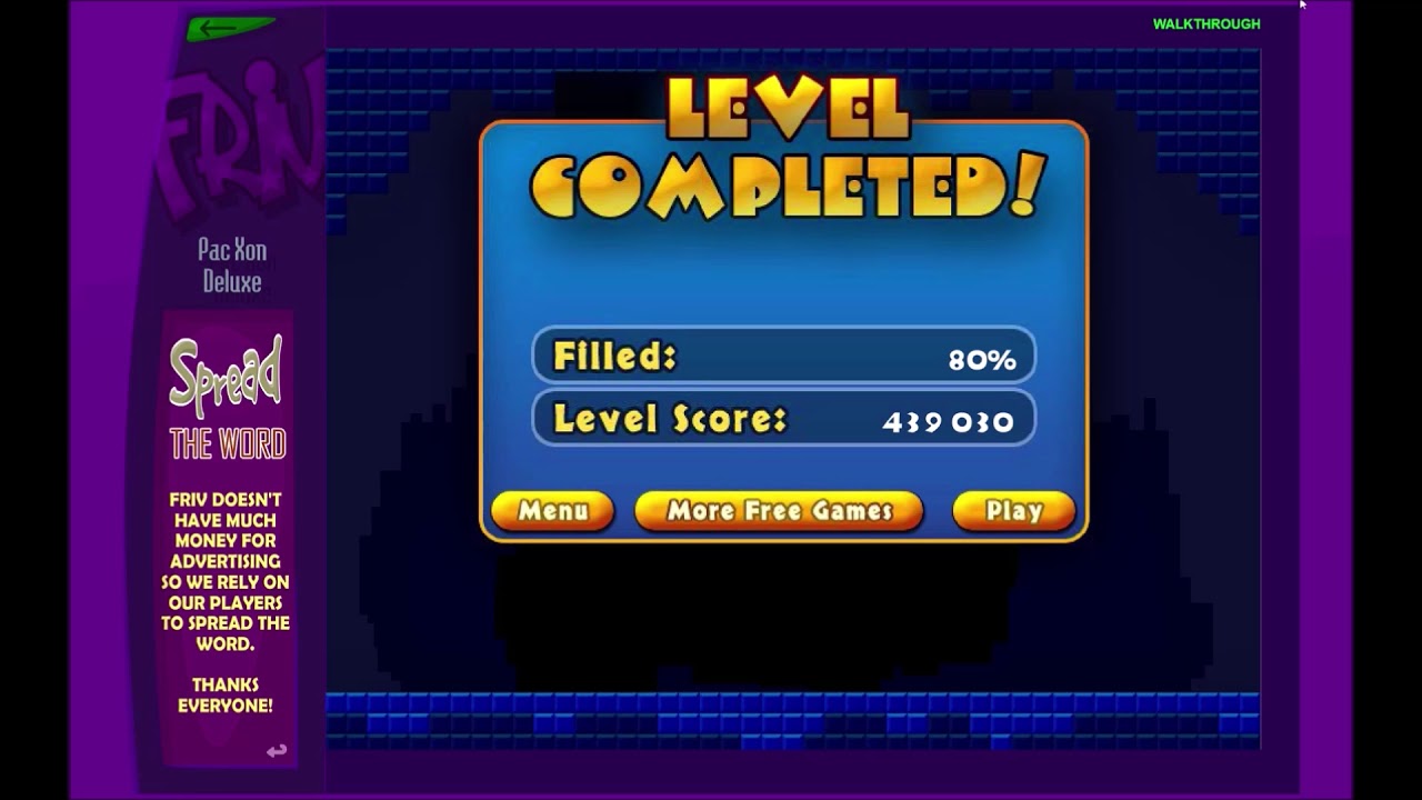 PacXon Deluxe Level 41 through 45 - Perfect Run (One Life)