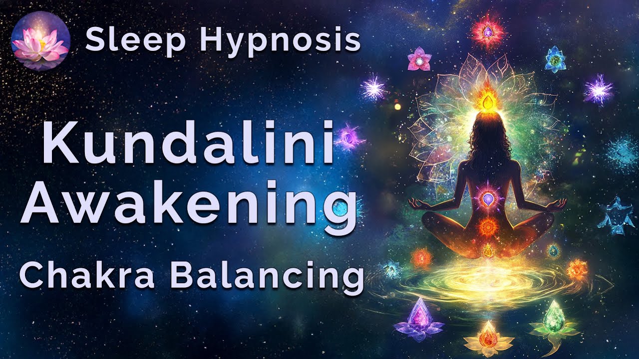 Kundalini Awakening 🧘🏽‍♂️ Chakra Balancing | Powerful Healing Sleep Hypnosis | 432Hz, Binaural Beats