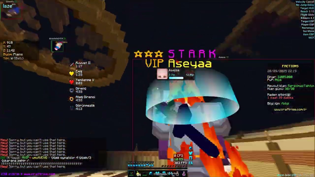 Craftrise Factions - Son Arzumm #craftrise #factions #vs Laze Vip