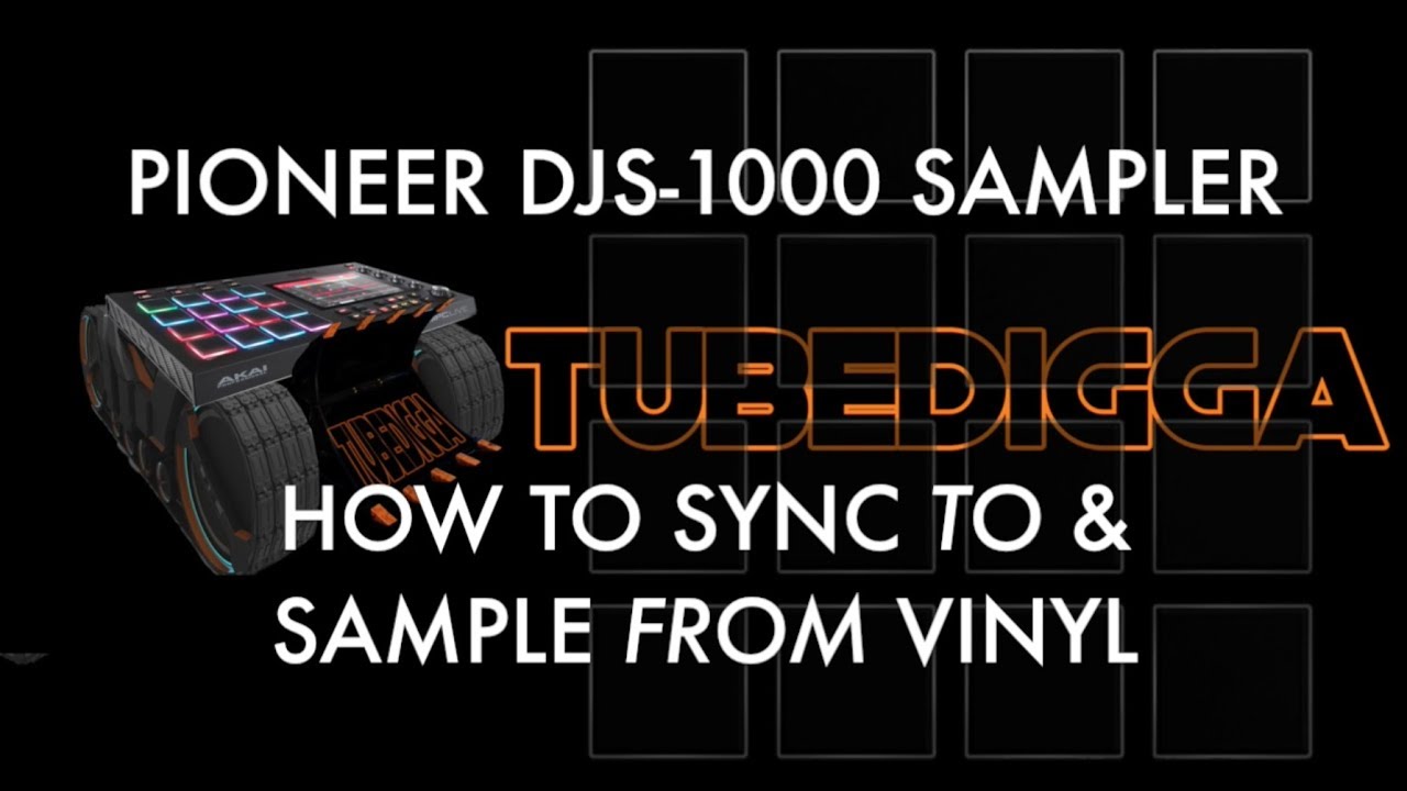 PIONEER DJS-1000 HOW TO SYNC TO & SAMPLE FROM VINYL