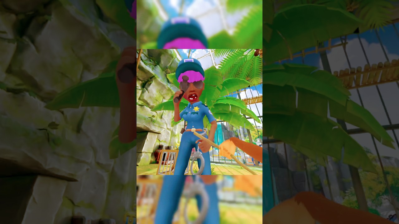 Monkey beat Up Fake Cop I Am Monkey VR 
