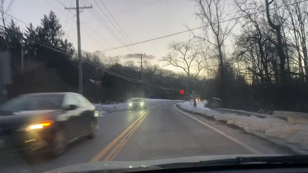 Snow route MD-128 to ISSO Baltimore temple