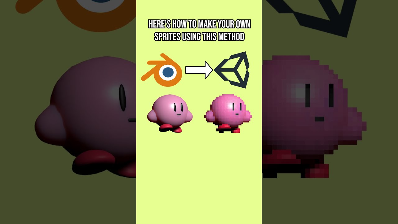 How to Make Donkey Kong Country Sprites in blender