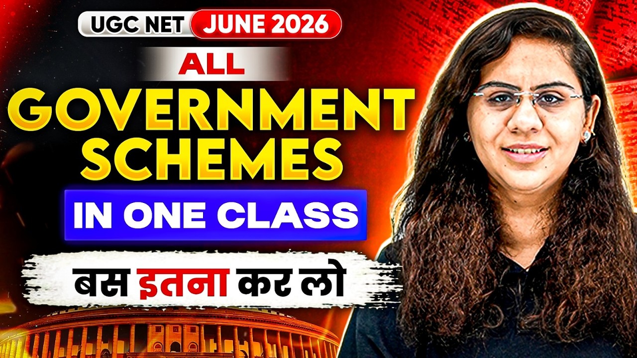 UGC NET Paper 2 Political Science | All Government Schemes in One Class | Target JRF 2026