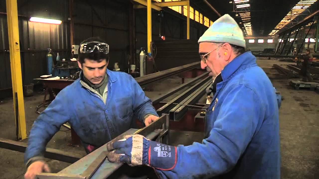 Fabrication de la charpente du nouveau Stade de Bordeaux