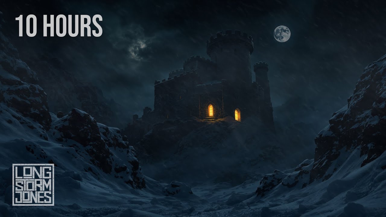 Citadel of Snow &mdash; Immersive Blizzard & Howling Wind Ambience | Calm Your Noisy Mind | 10 Hours
