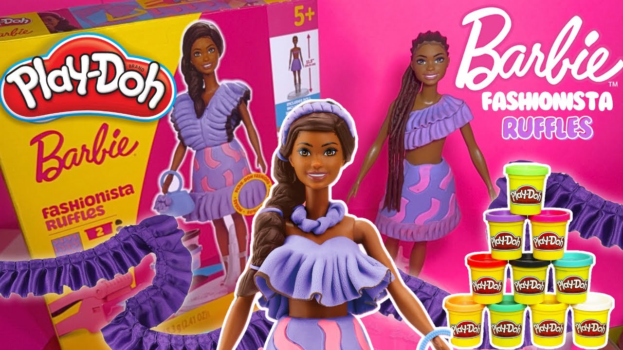 Play-Doh Barbie: Fashionista Ruffles Playset Demo/Review