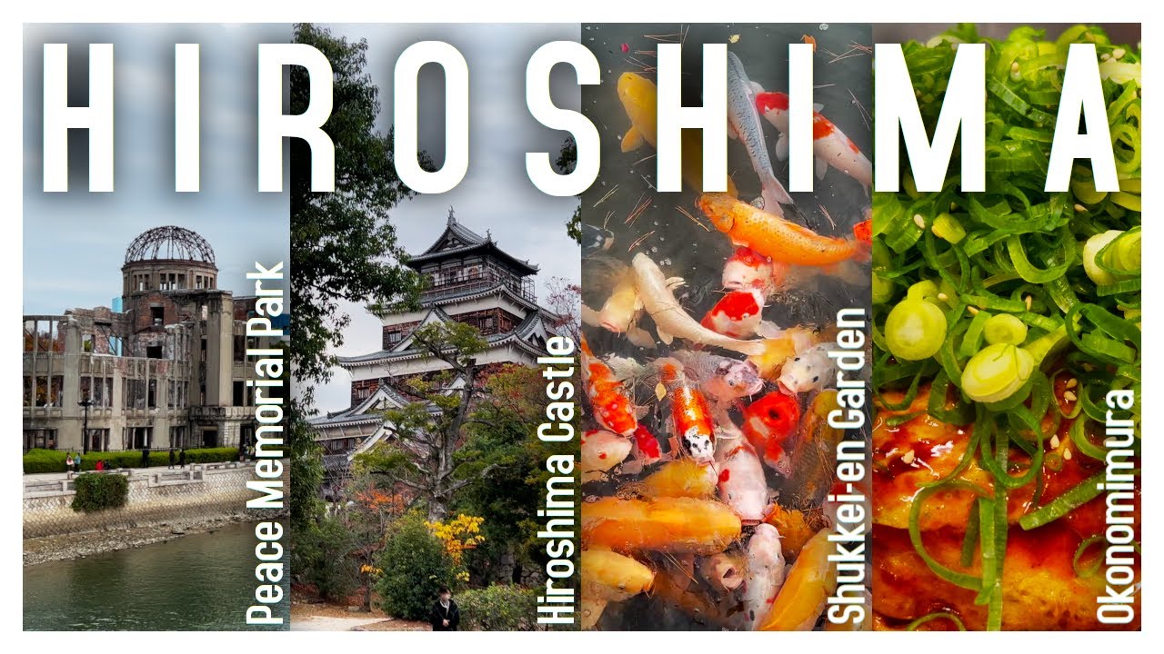 Hiroshima: the Carp Castle, Shukkei-en garden, Okonomimura & more! | Japan | 4K60fps | nomadraul