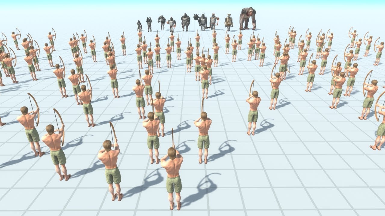 200 Archer vs ALL TEAMS ARBS Animal Revolt Battle Simulator