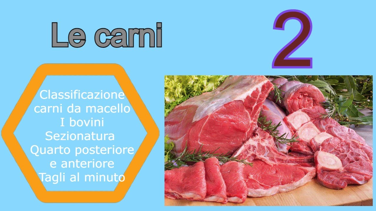 Le carni - Lezione 2