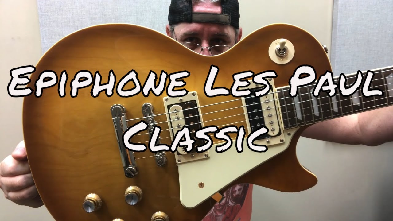 Epiphone Les Paul Classic — демо Honey Burst
