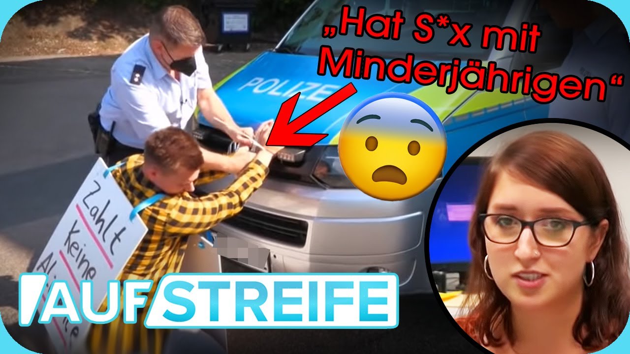 An Polizeiauto GEFESSELT! Was steckt hinter dem ominösen PLAKAT des Mannes? 🤨 | Auf Streife | SAT.1