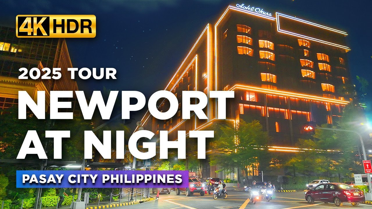 Night Tour of NEWPORT CITY Manila | Hotels and Mall near NAIA Terminal 3 | Pasay City Philippines