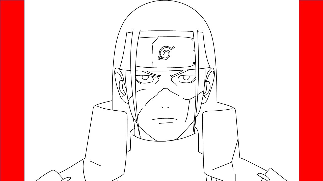How To Draw Hashirama Senju From Naruto - Step By Step Drawing