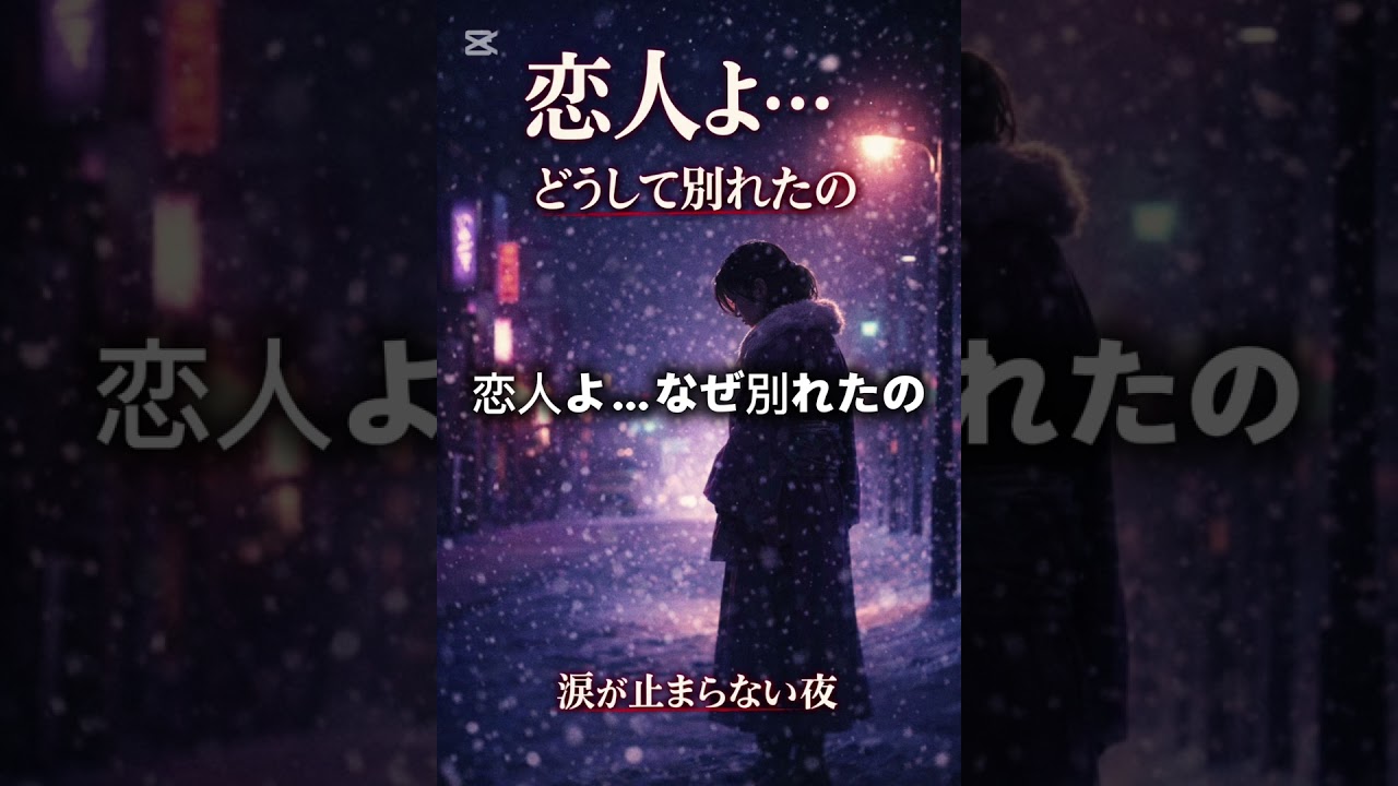 恋人よ…戻らない愛に涙する夜【切なすぎる演歌】