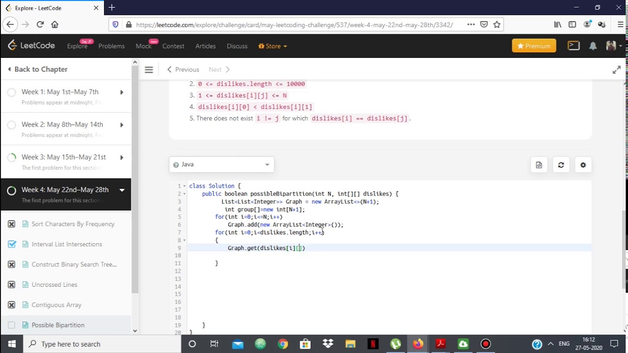 LeetCode 886 Possible Bipartition
