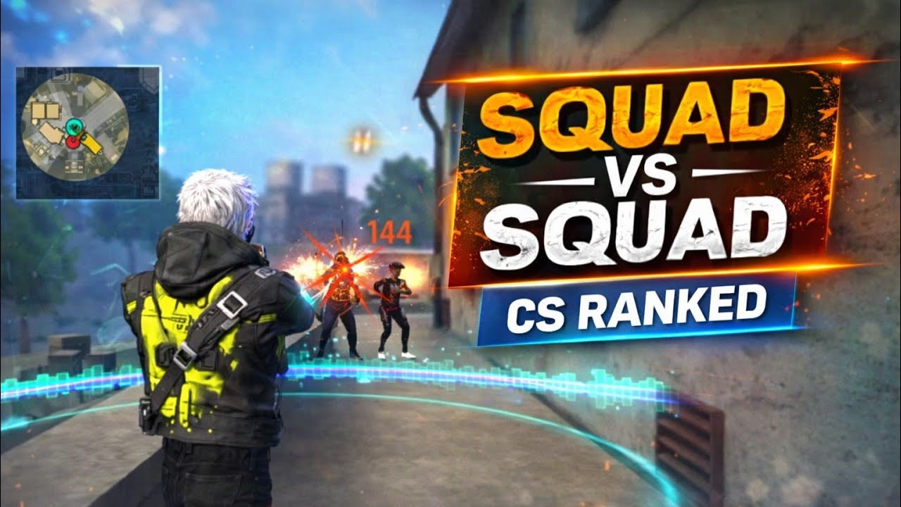Squad vi squad play with friend CS RANKED 🎮🎯 #freefire #garena #ff #battleroyale 