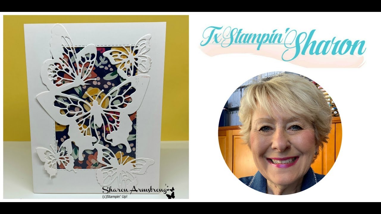 Butterfly Layer and Die Cut Window Card