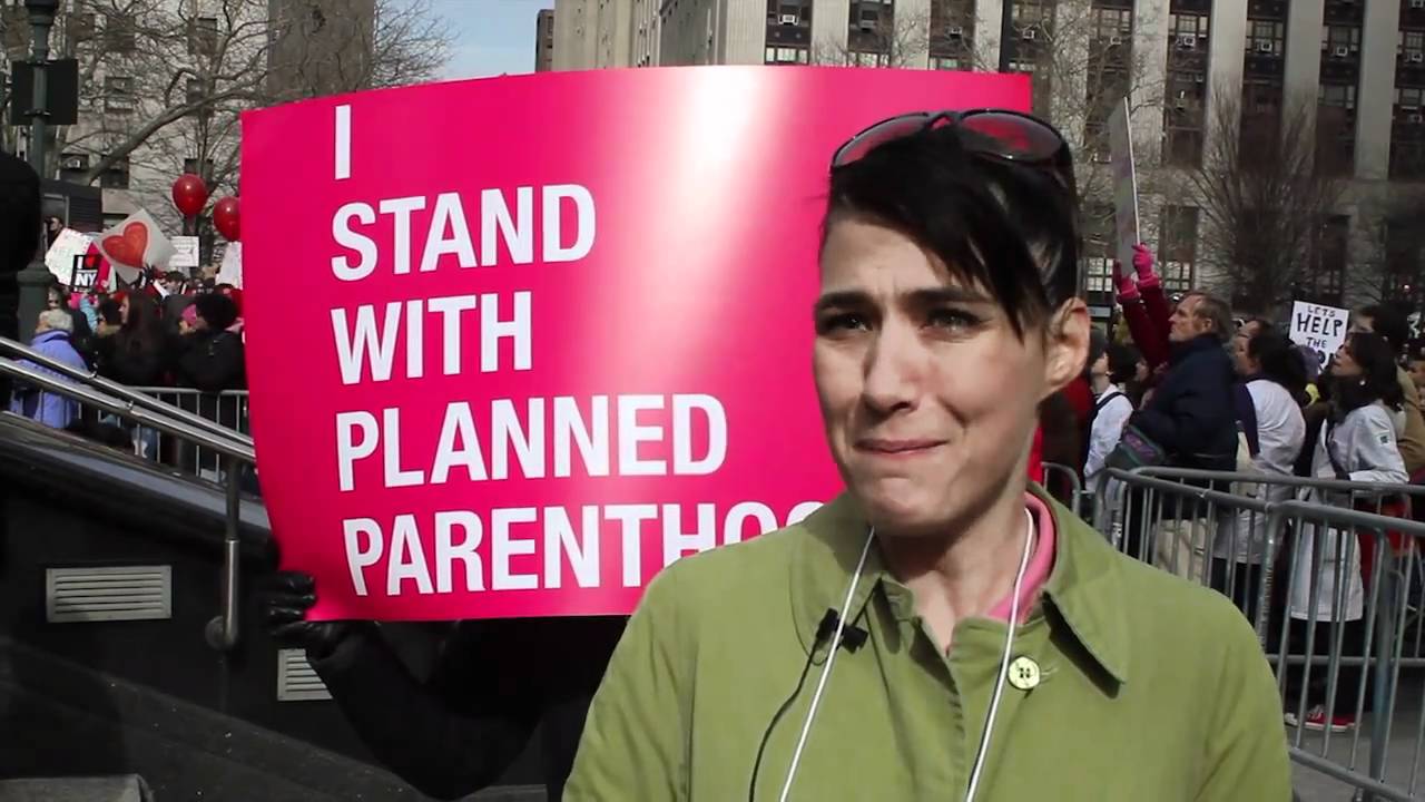 Kathleen Hanna (interview) at Planned Parenthood rally