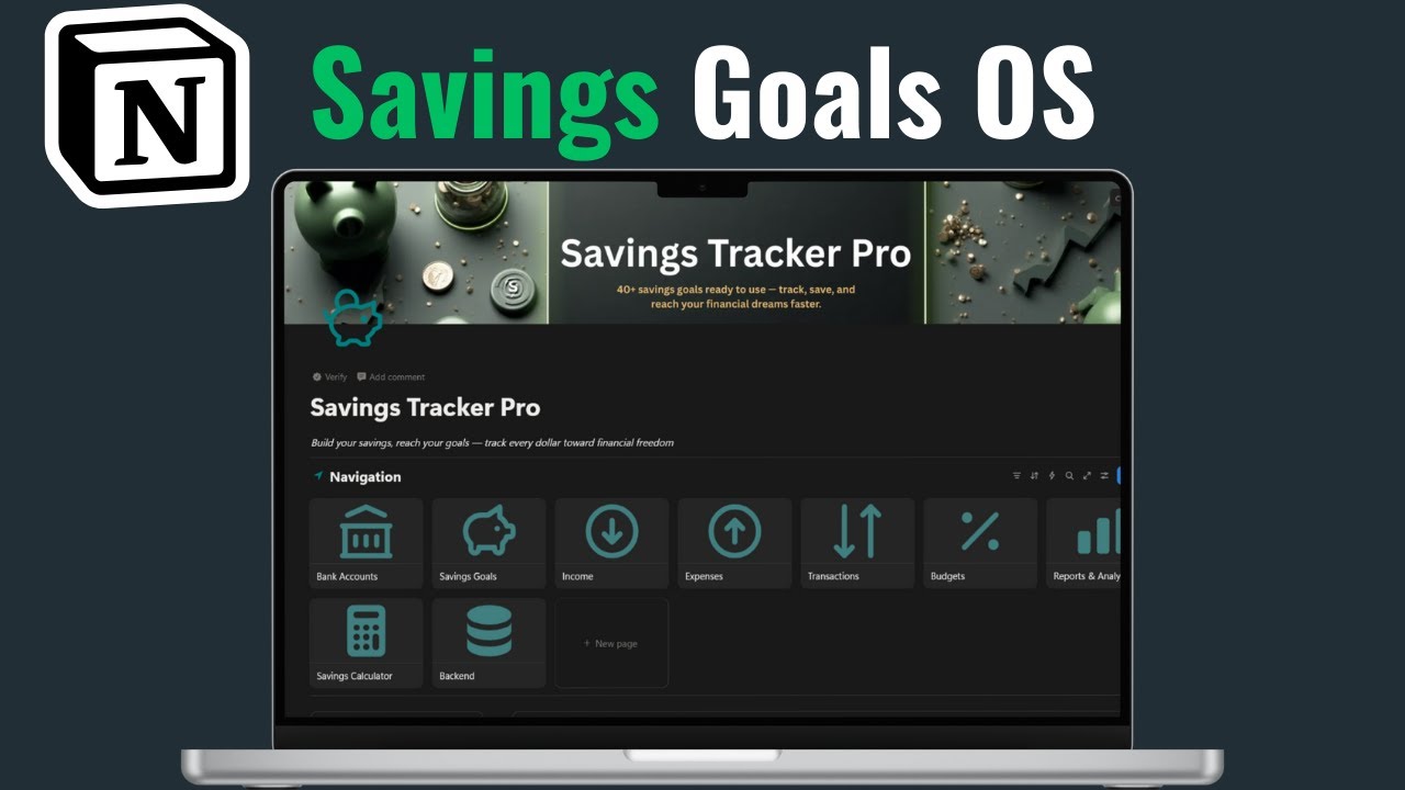 Build a Complete Savings System in Notion | Savings Tracker Pro Template