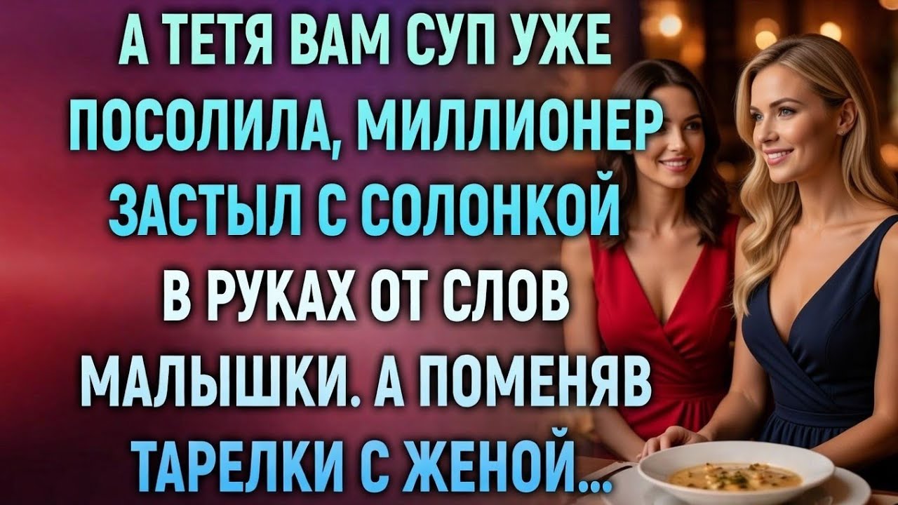 «Тётя уже посолила ваш суп…» — слова малышки заставили миллионера поменять тарелки