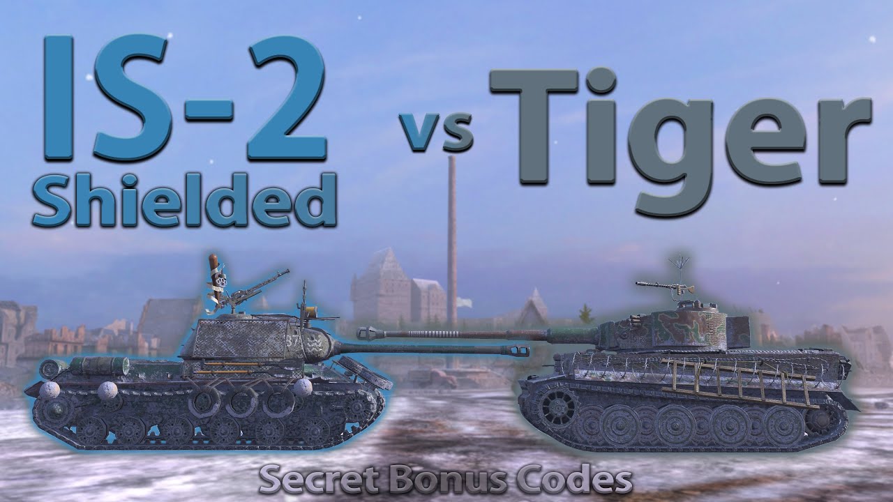 WOT Blitz Face Off || IS-2 Shielded vs Tiger I || 10 Secret Bonus Codes