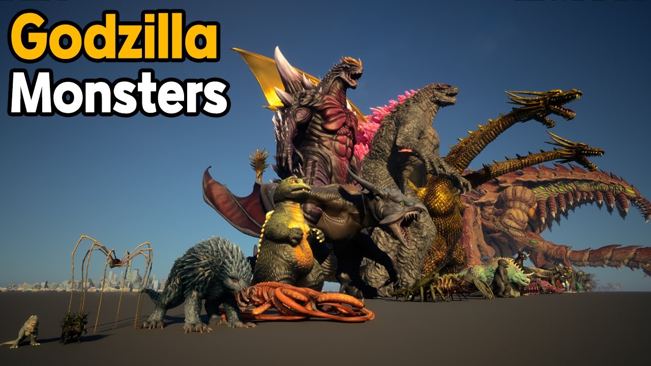 Godzilla Monsters Size Comparison