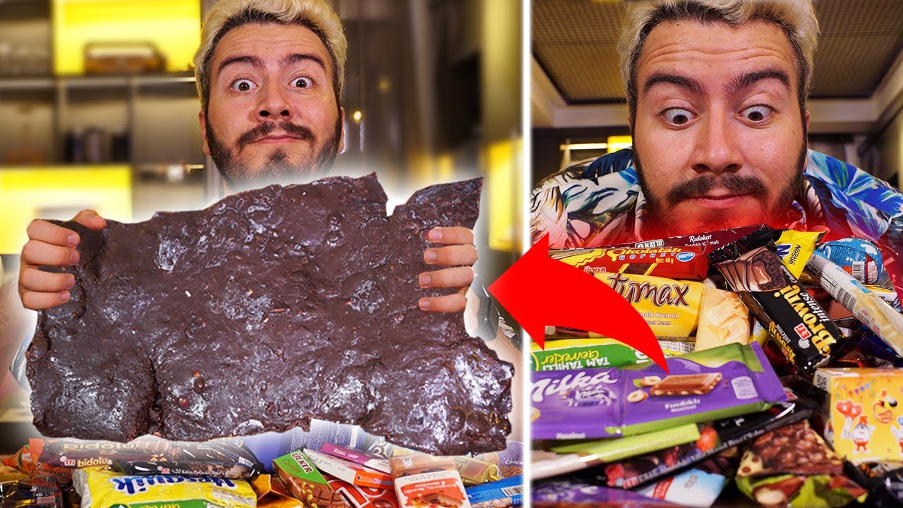 DÜNYADAKİ BÜTÜN ÇİKOLATALARI KARIŞTIRDIK 🤤 #ÇılgınMutfak