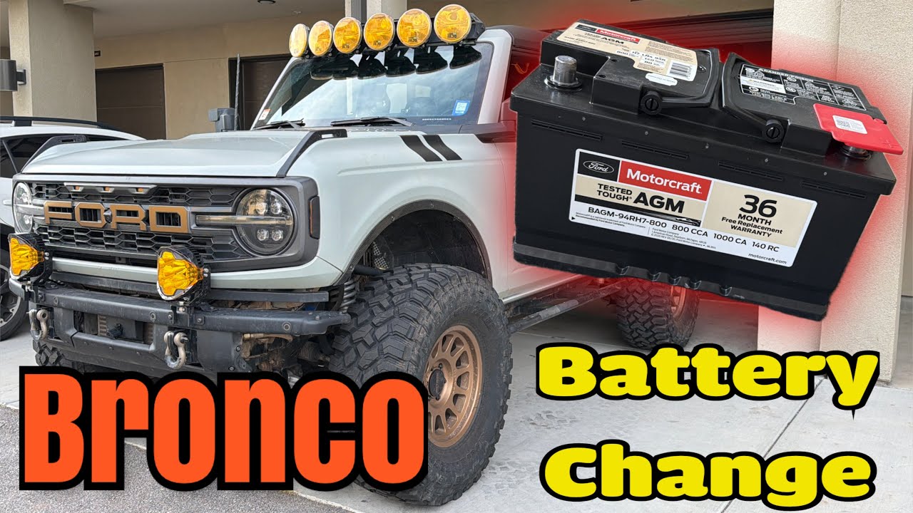 Замена аккумулятора Ford Bronco 6G