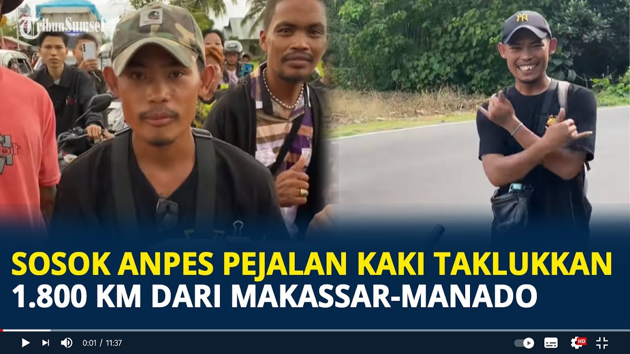 Sosok Daeng Anpes, Pejalan Kaki Taklukkan 1.800 Kilometer dari Makassar-Manado