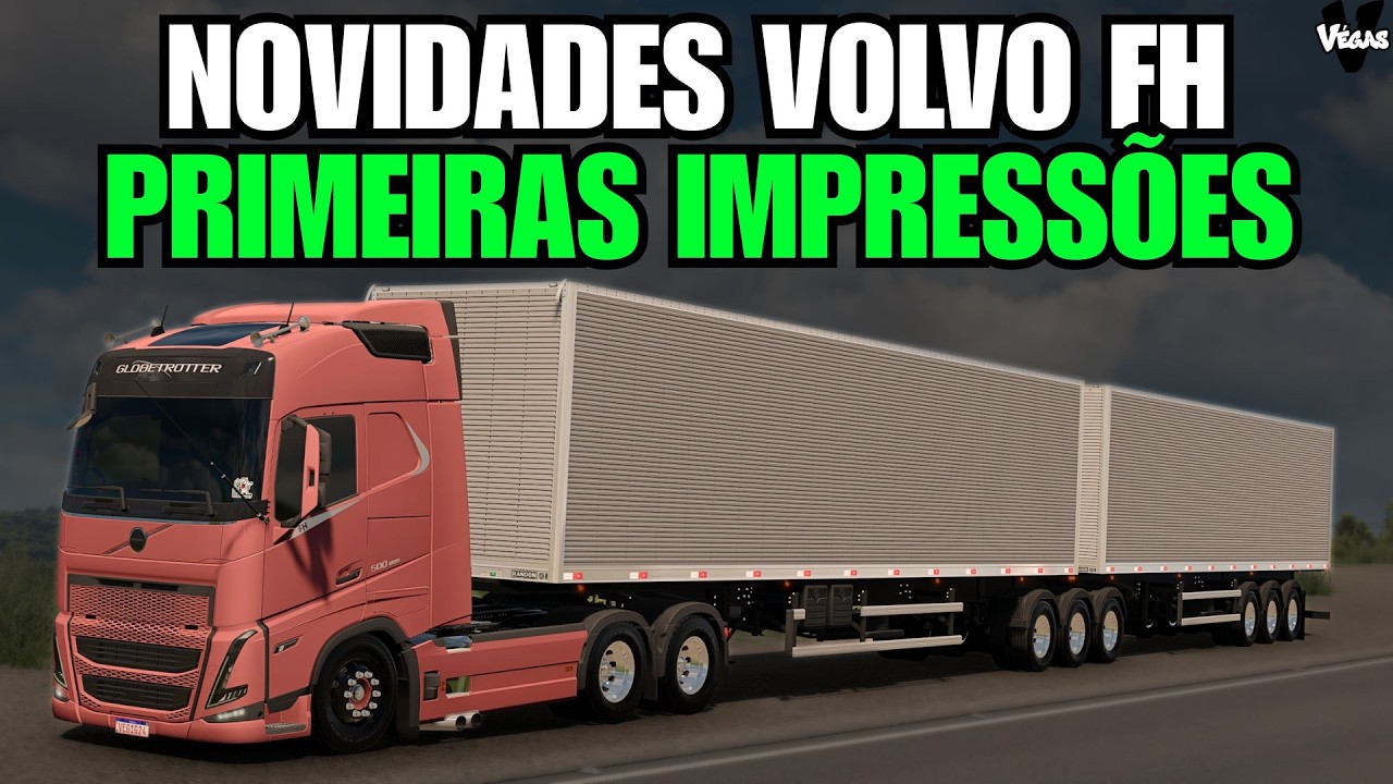 ETS2 - Testando as novidades do volvo fh5 - bitrem 30m com logística realista